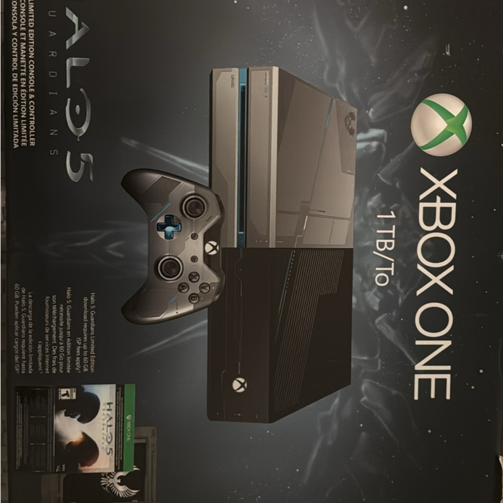 One 1TB Halo 5 Limited Edition Console - Gray/Black